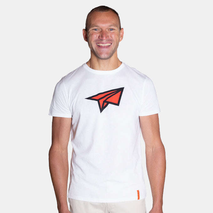 Men's Minimalist Paper Plane Relaxed Fit T-Shirt