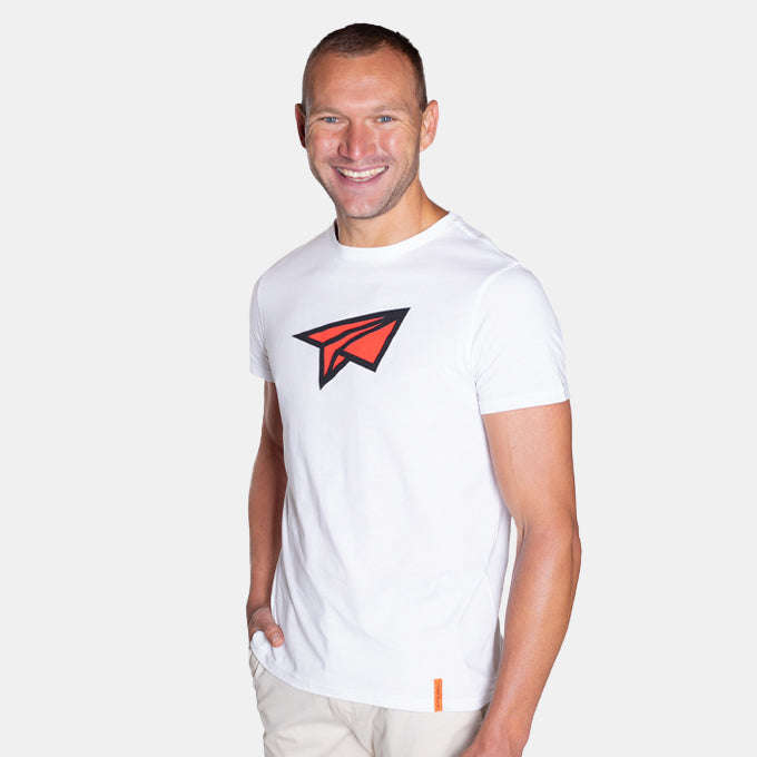 Men's Minimalist Paper Plane Relaxed Fit T-Shirt
