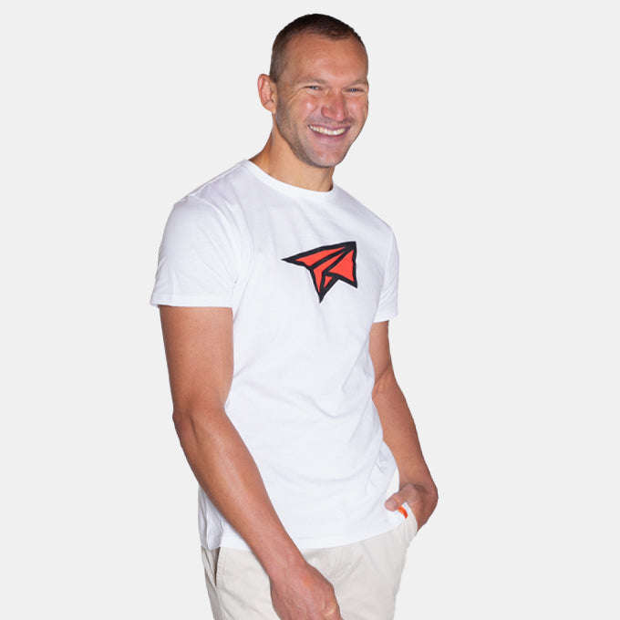 Men's Minimalist Paper Plane Relaxed Fit T-Shirt