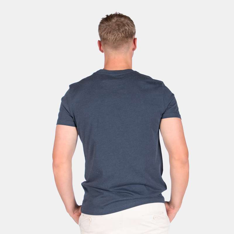 Men's Speed And Power T-Shirt Crew Neckline Print On Front