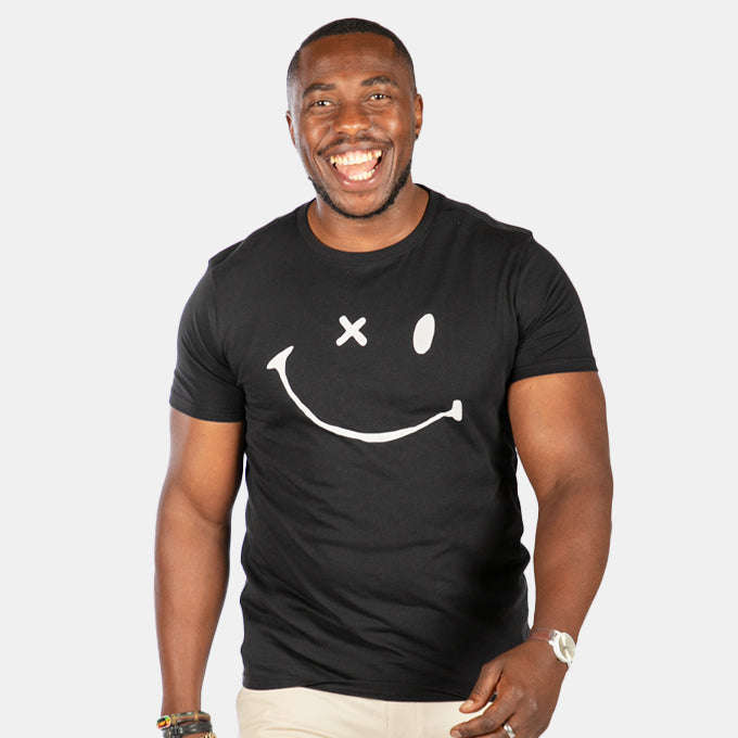 Men's Black Winking Nirvana T-Shirt