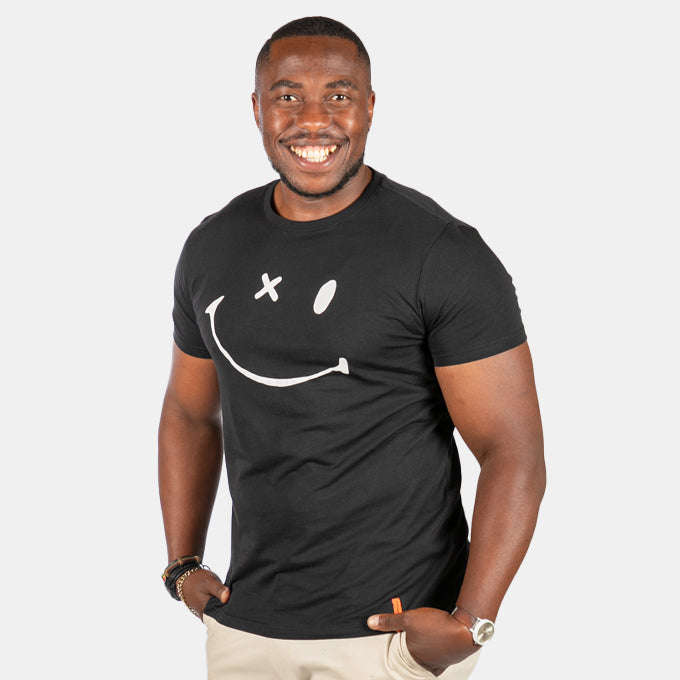 Men's Black Winking Nirvana T-Shirt