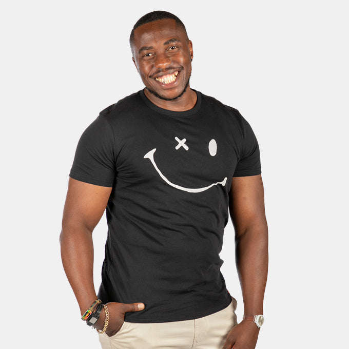 Men's Black Winking Nirvana T-Shirt