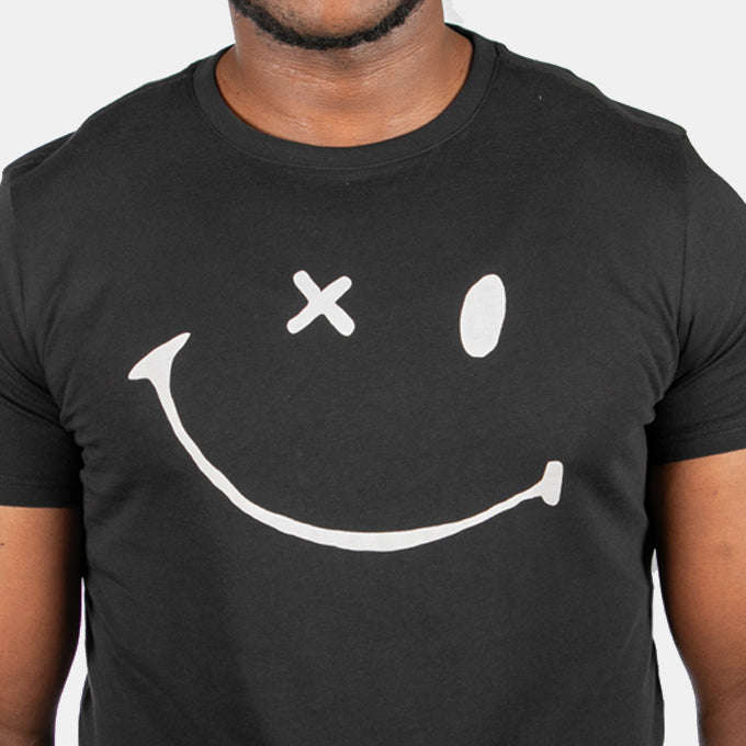 Men's Black Winking Nirvana T-Shirt