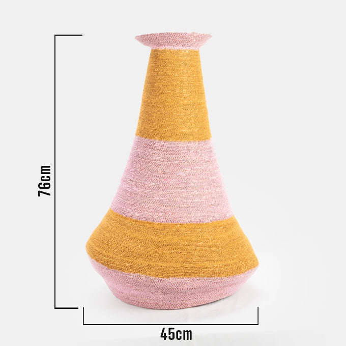 Mali Basket Vase Handwoven Unique Patten And Colour Gift