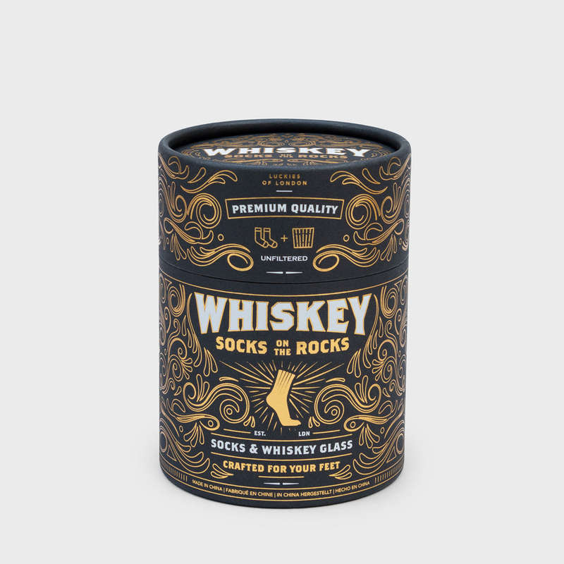Men's Whiskey Socks On The Rocks