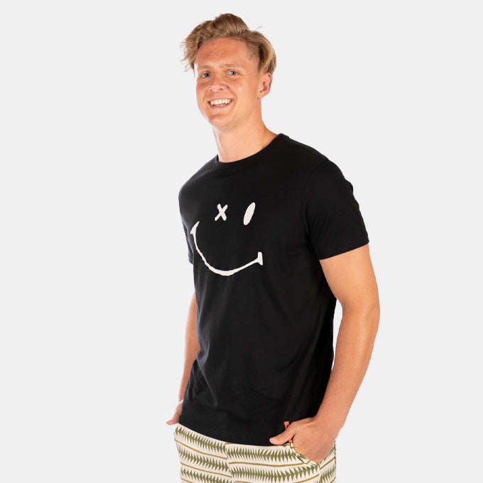 Men's Black Winking Nirvana T-Shirt