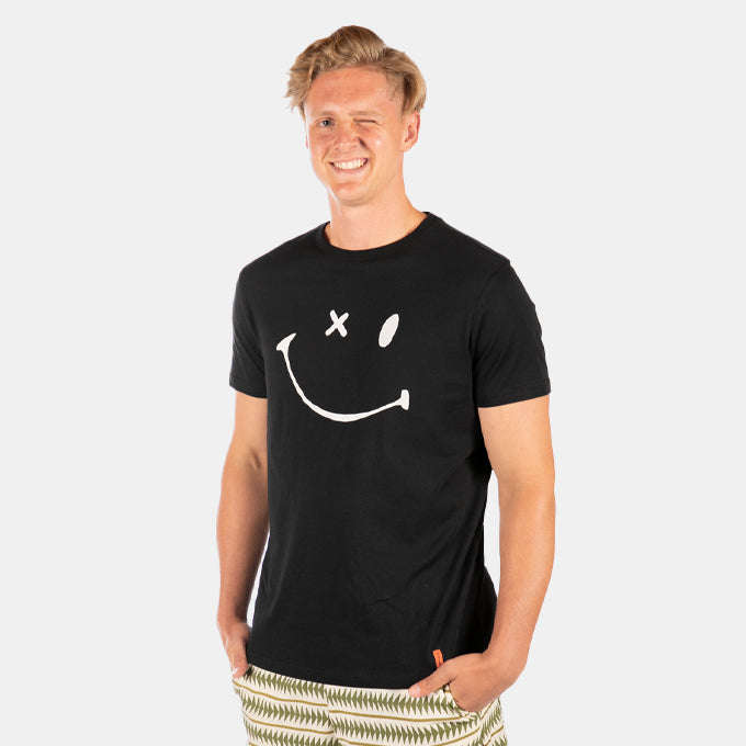 Men's Black Winking Nirvana T-Shirt