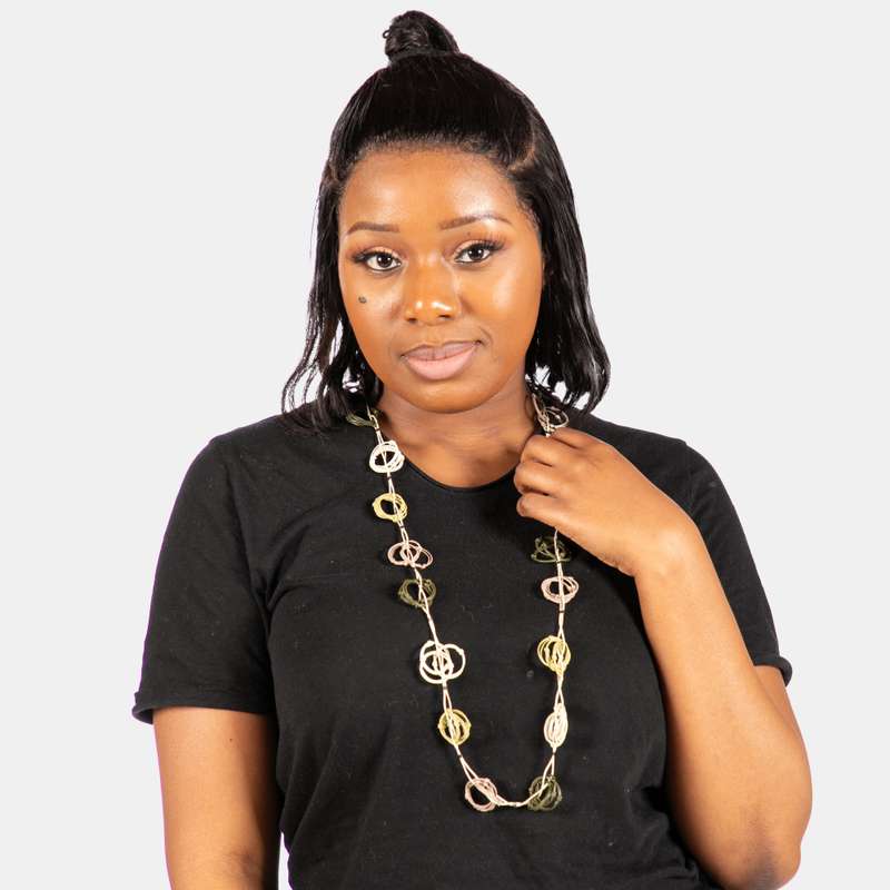 Handcrafted Scoobie Wire Necklace