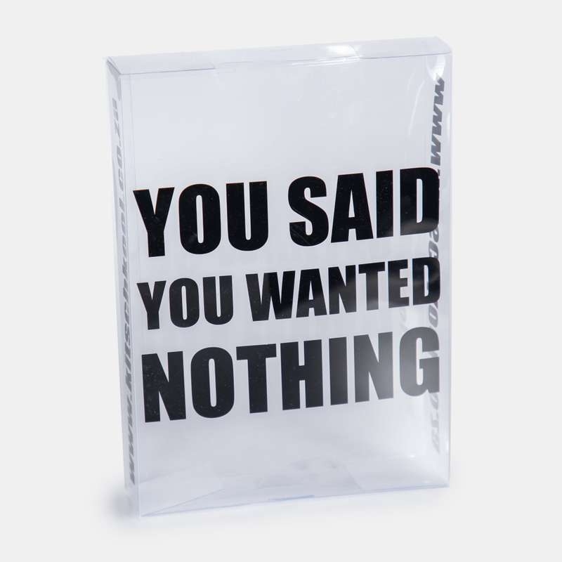 Storage Box Of Nothing But Used For Everything Clear Vinyl