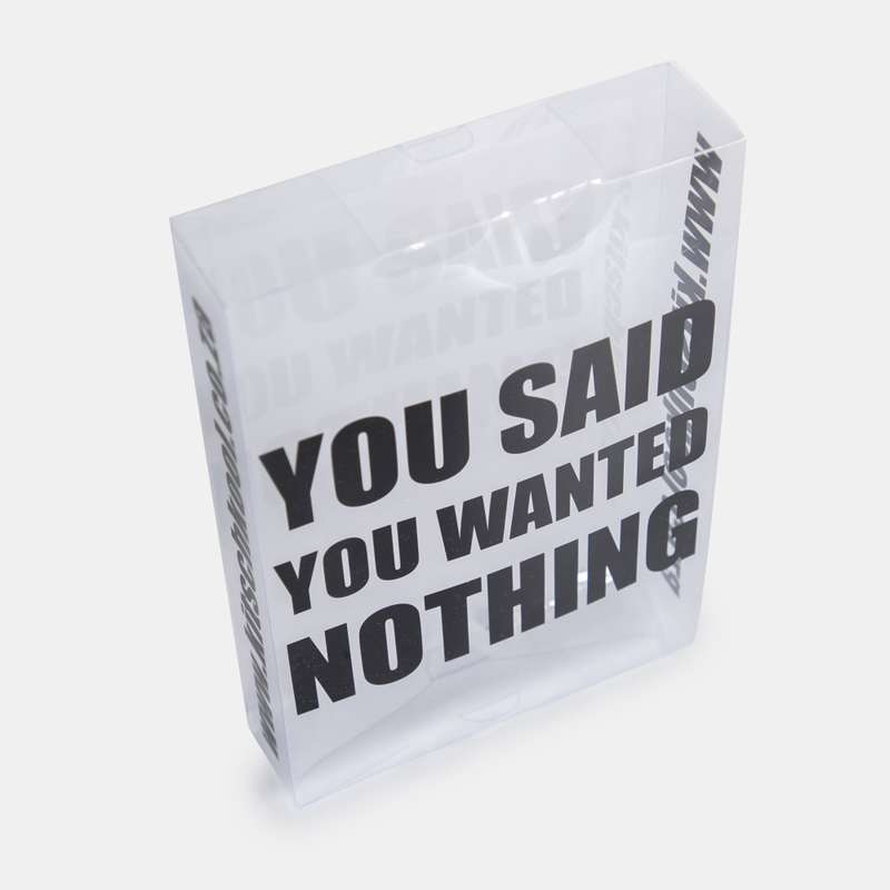 Storage Box Of Nothing But Used For Everything Clear Vinyl