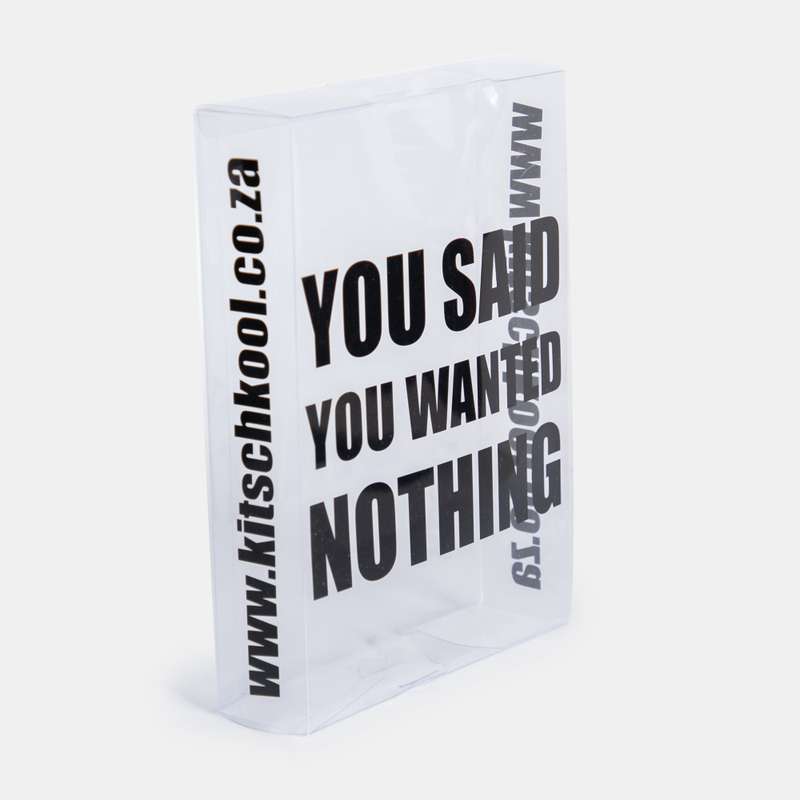 Storage Box Of Nothing But Used For Everything Clear Vinyl