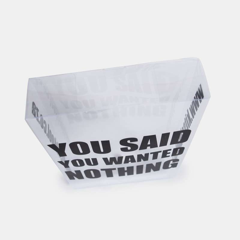 Storage Box Of Nothing But Used For Everything Clear Vinyl