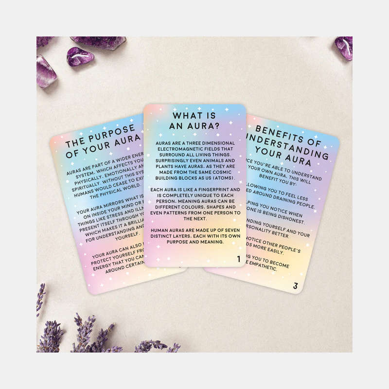 100 Aura Cards Filled With Knowledge And Activities To Teach