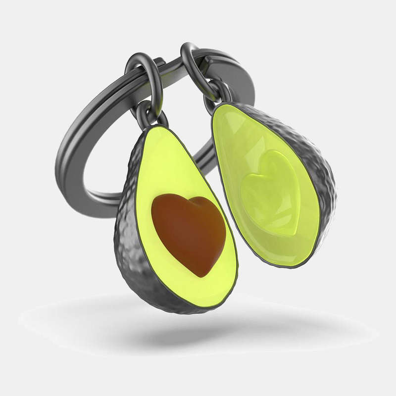 Miniature 3D Avo Metal Keyring