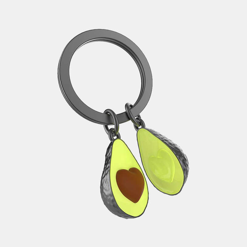 Miniature 3D Avo Metal Keyring