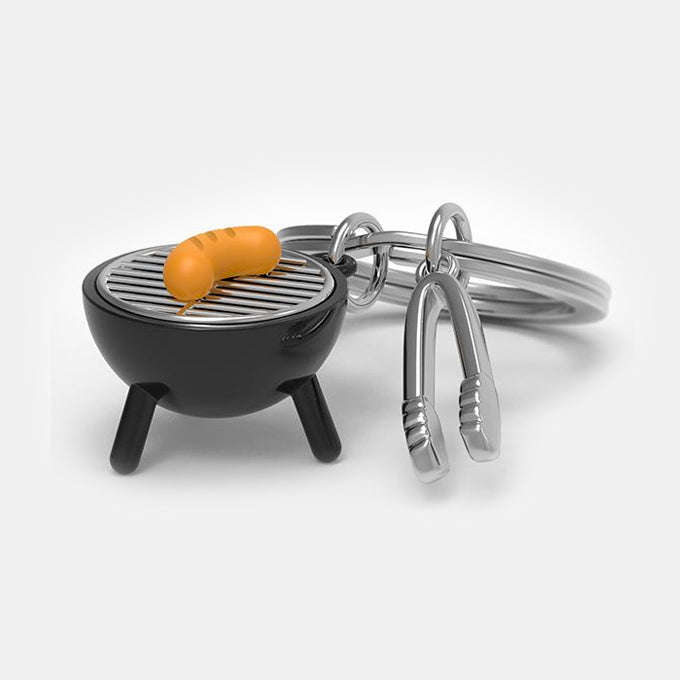 Miniature 3D Braai BBQ Metal Keyring