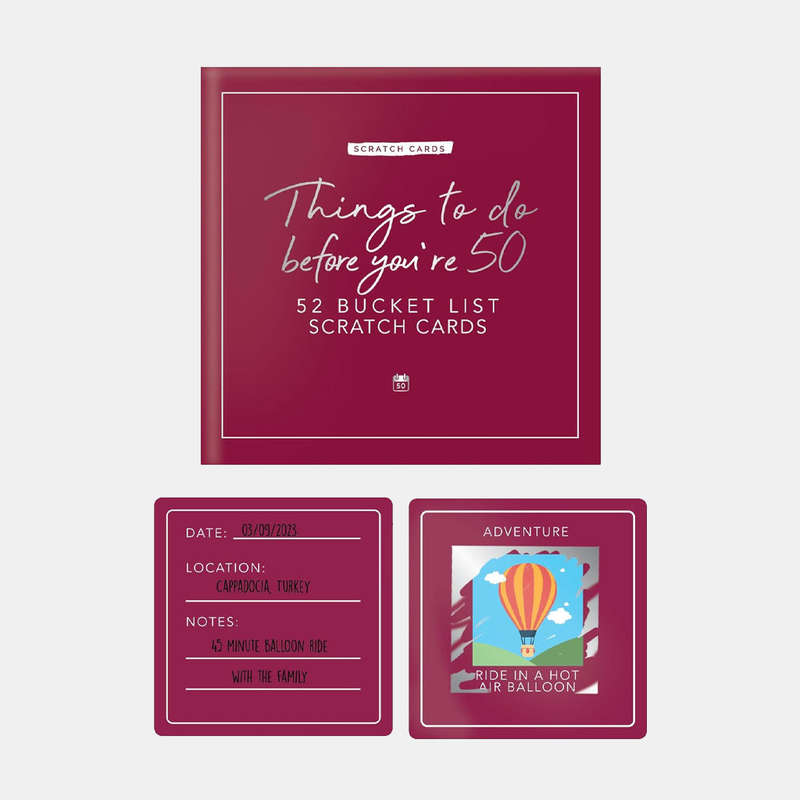 Things To Do Before You're 50 Scratch Cards