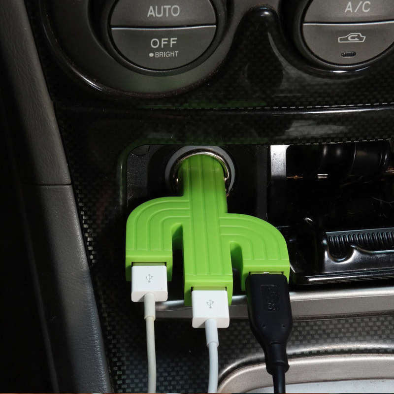 Cactus Car Charger Triple USB input
