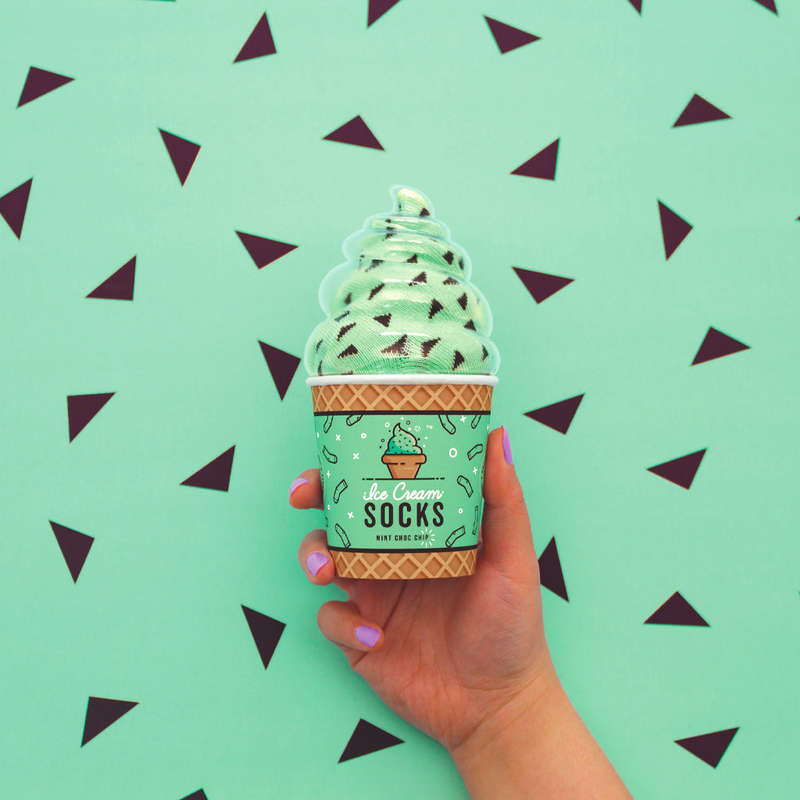 Ladies' Mint Choc Ice Cream Socks