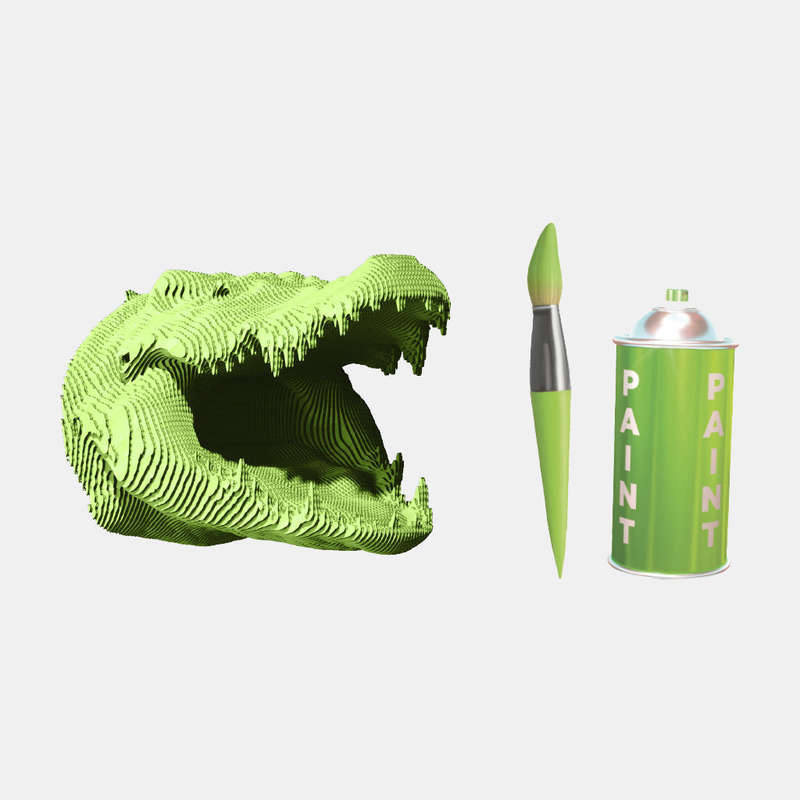 Cartonic 3D Crocodile