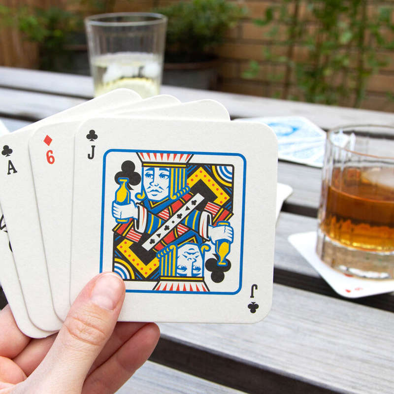Playing Cards Drink Mats