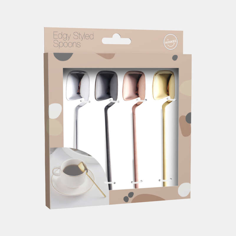 Edgy Spoons Set of 4