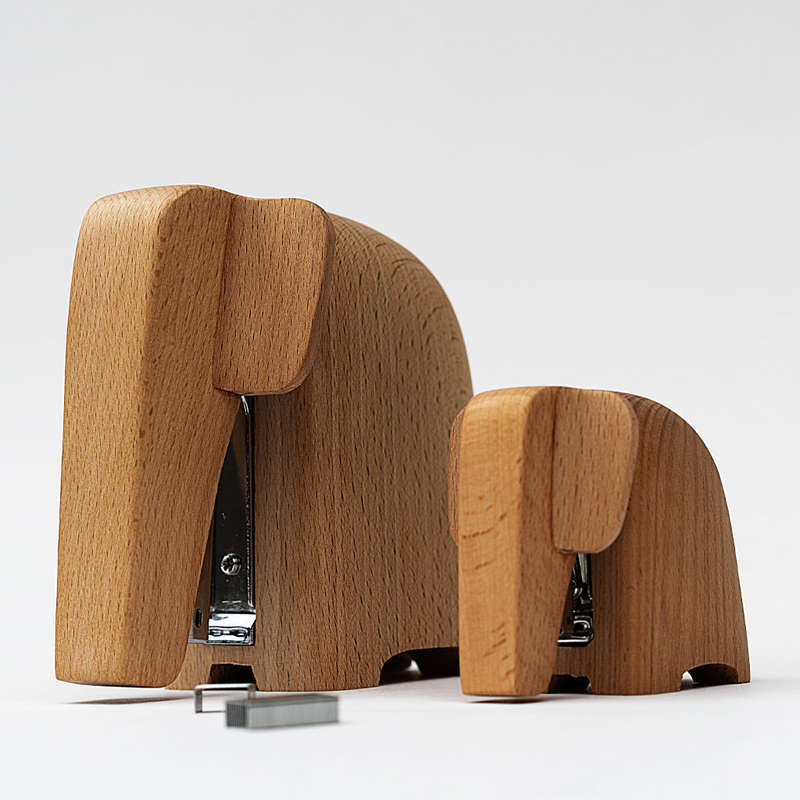 Wooden Elephant Stapler - Large