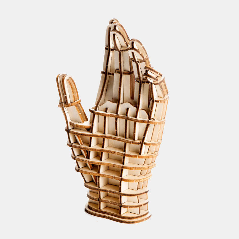 Hand 3D Wooden Puzzle Problem-Solving Abilities