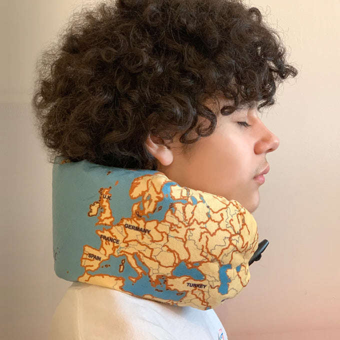 Around the World Inflatable Neck Pillow