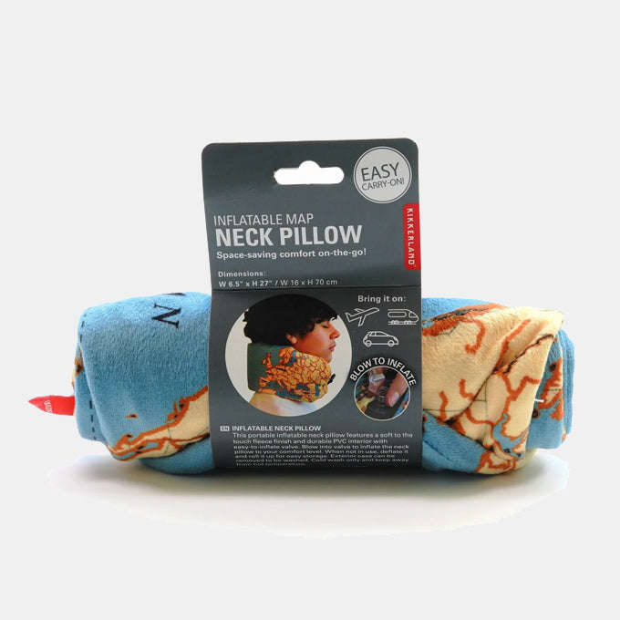 Around the World Inflatable Neck Pillow