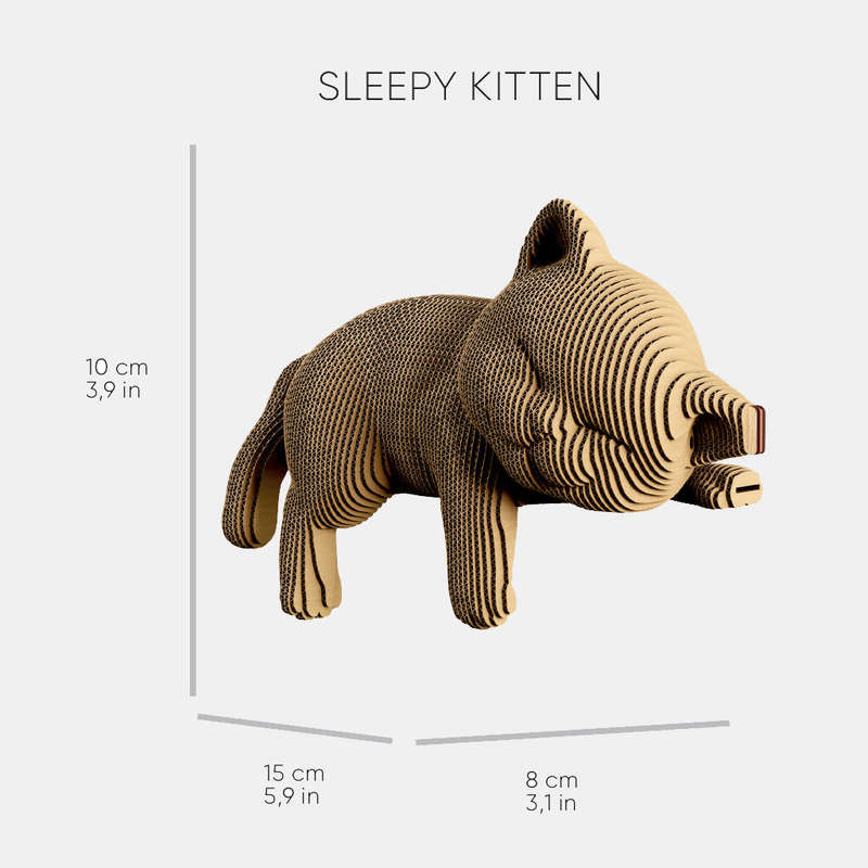 Cartonic 3D Kitten Trio