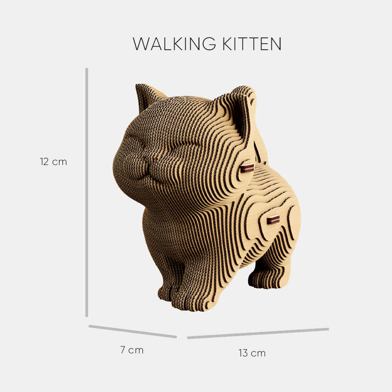 Cartonic 3D Kitten Trio