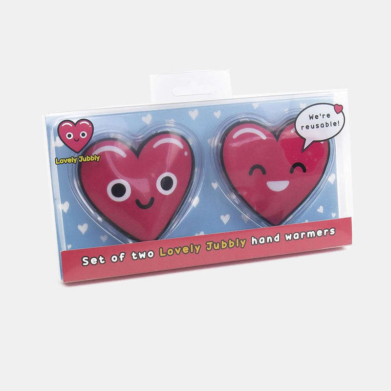 Lovely Jubbly Hand Warmers Shaped Like Hearts