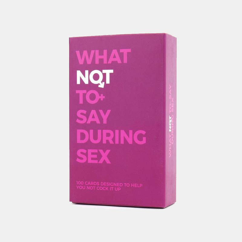 What Not To Say During Sex Card Gift Pack