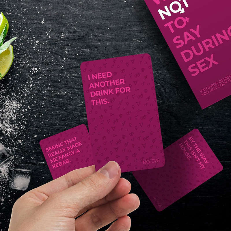 What Not To Say During Sex Card Gift Pack