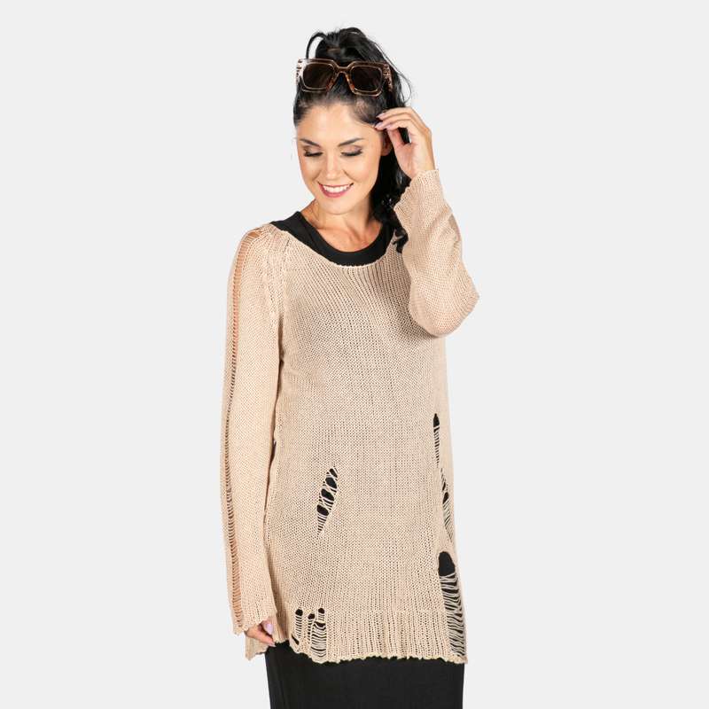 Ladies' Distressed Jersey