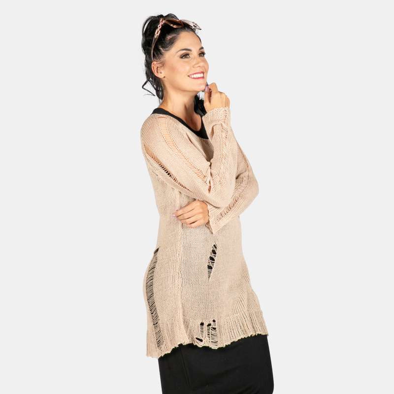 Ladies' Distressed Jersey
