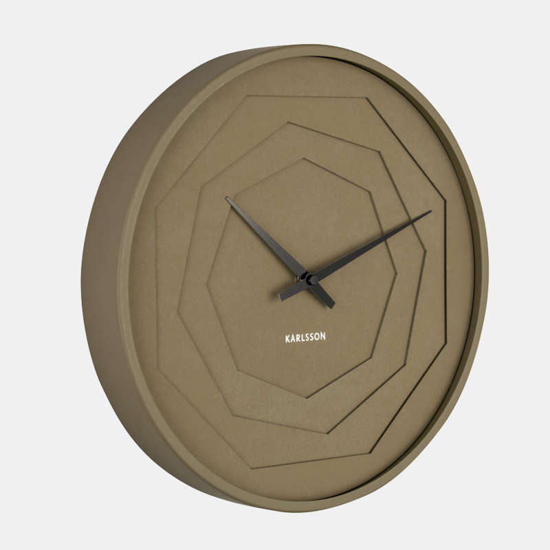 Layered Origami Wall Clock