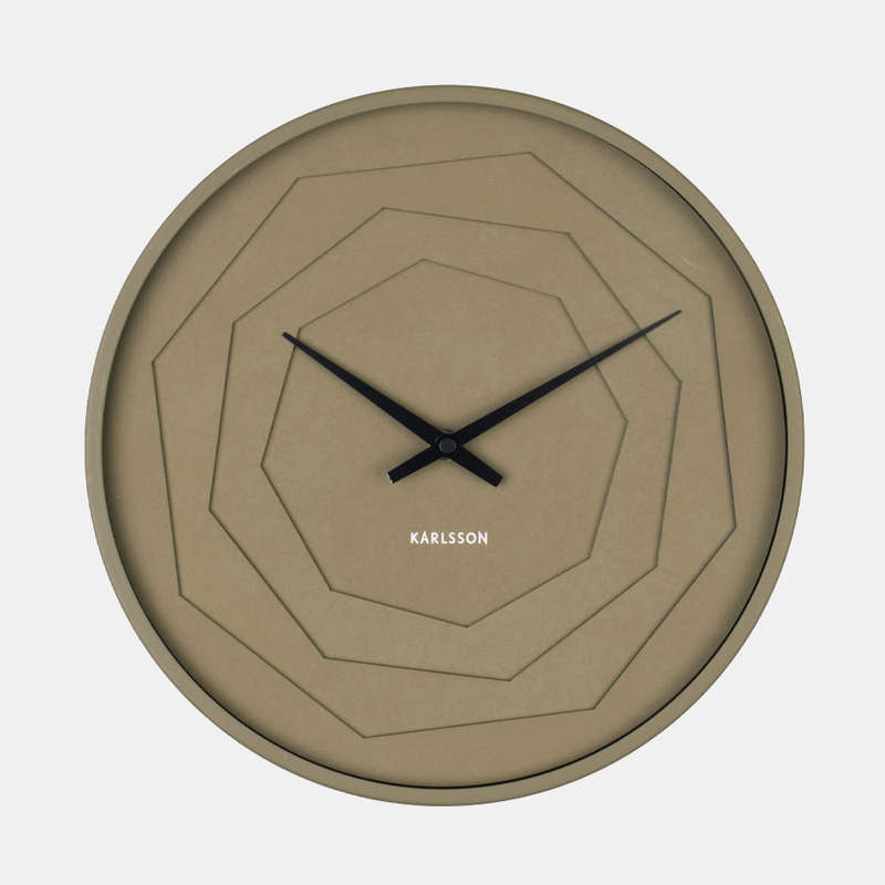 Layered Origami Wall Clock