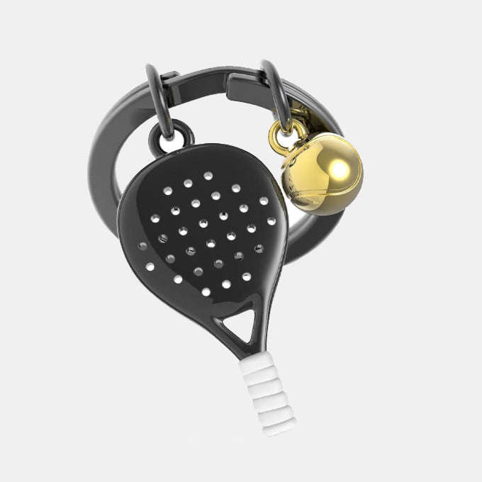 Padel Racket with Ball Keyring