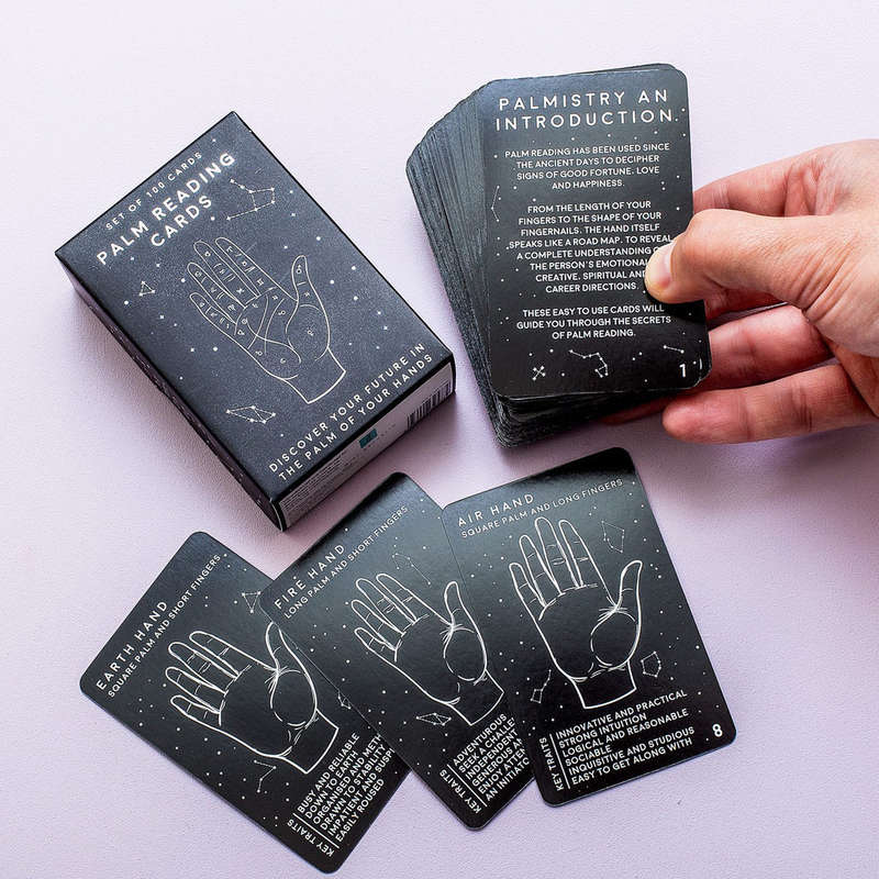Palm Reading Cards 100 Fully Illustrated Designs