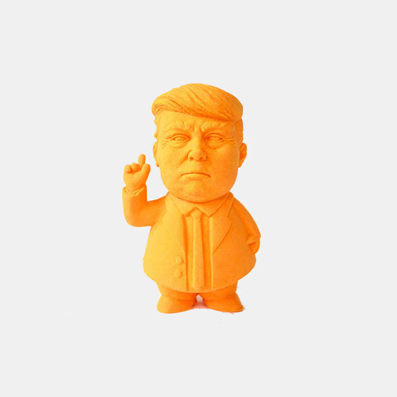Presidential Eraser In Orange For Written Mistakes
