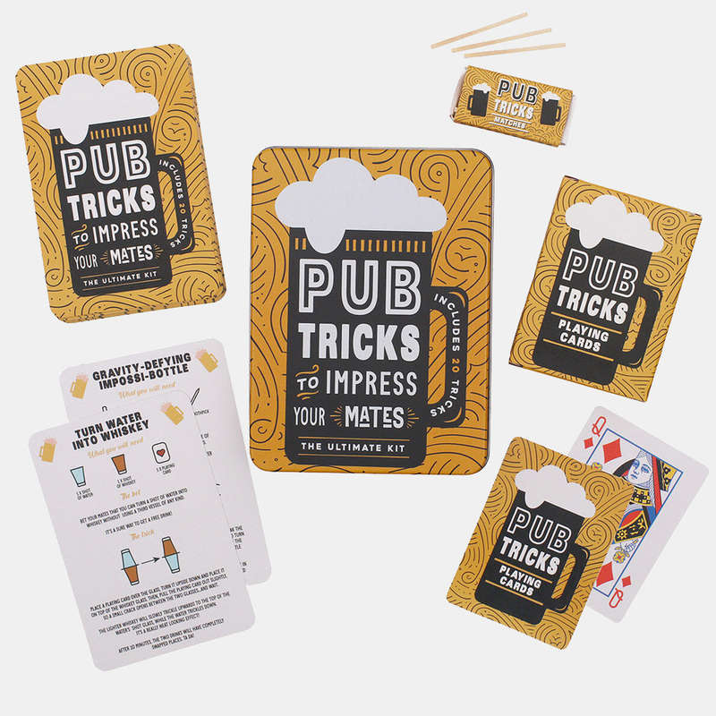 Pub Tricks Tin Fun Kit Cards For Adult's