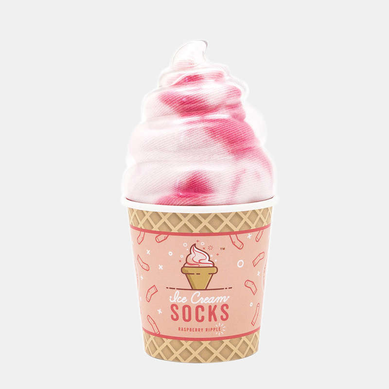 Ladies' Raspberry Ice Cream Socks