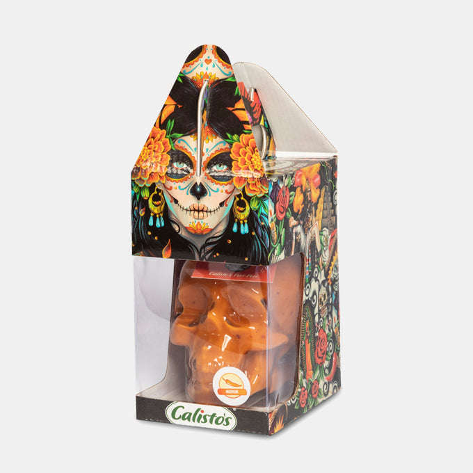 Skull Shaped Glass Bottle with Peri Peri Sauce