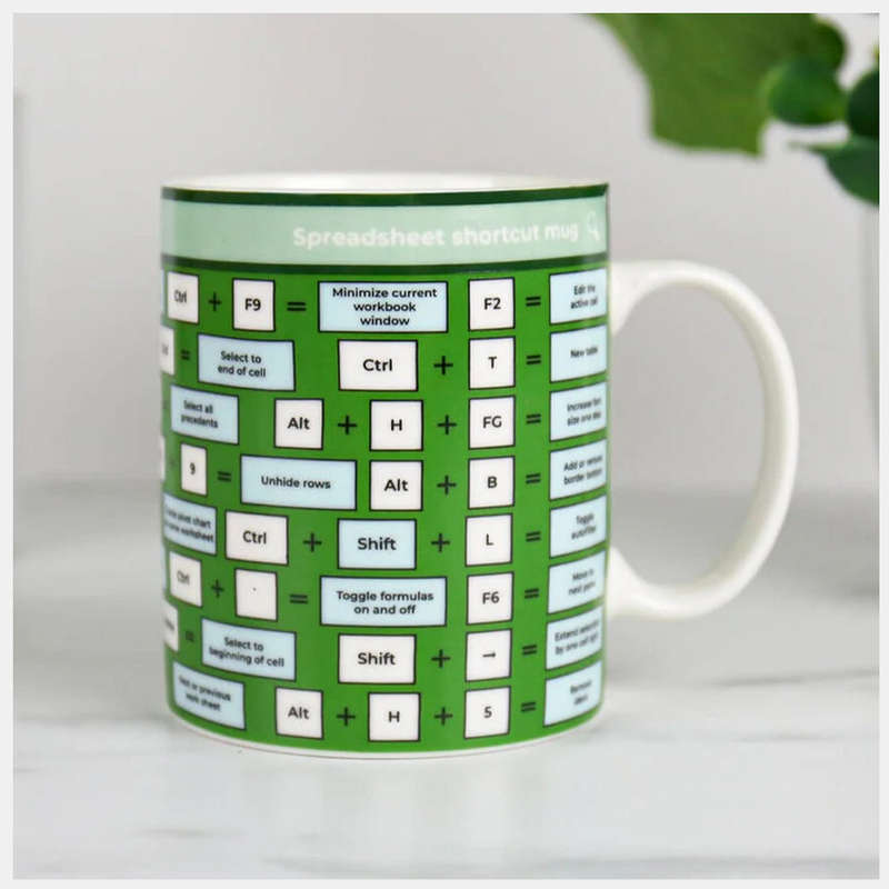 Spreadsheet Shortcut Mug