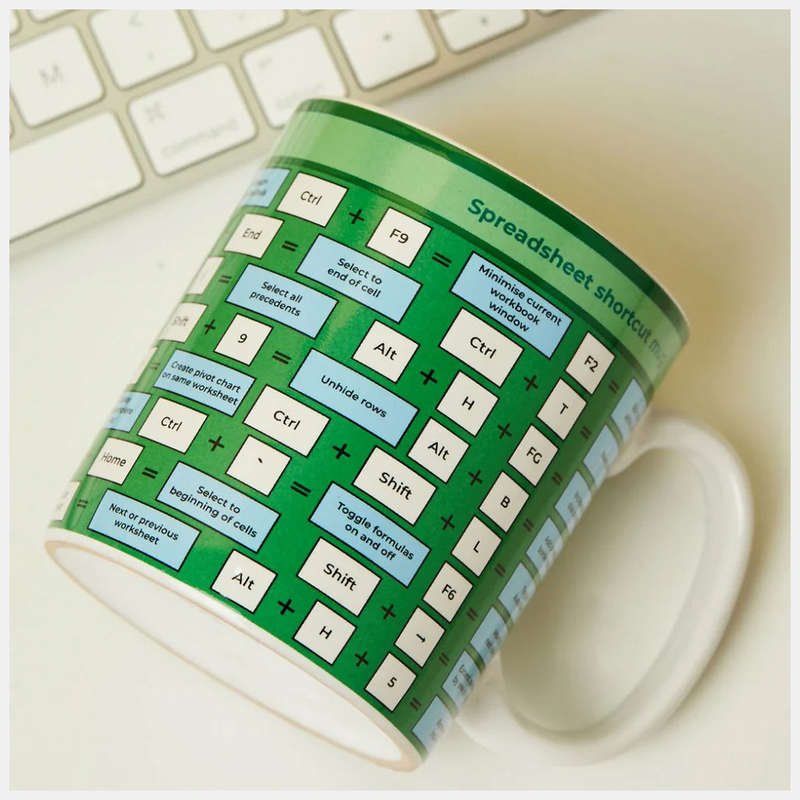Spreadsheet Shortcut Mug