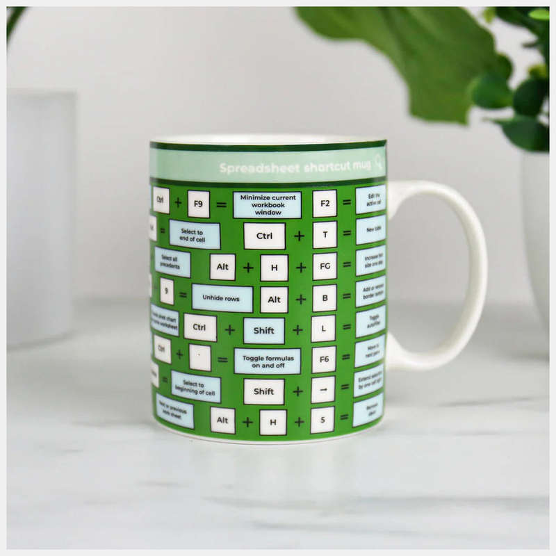 Spreadsheet Shortcut Mug