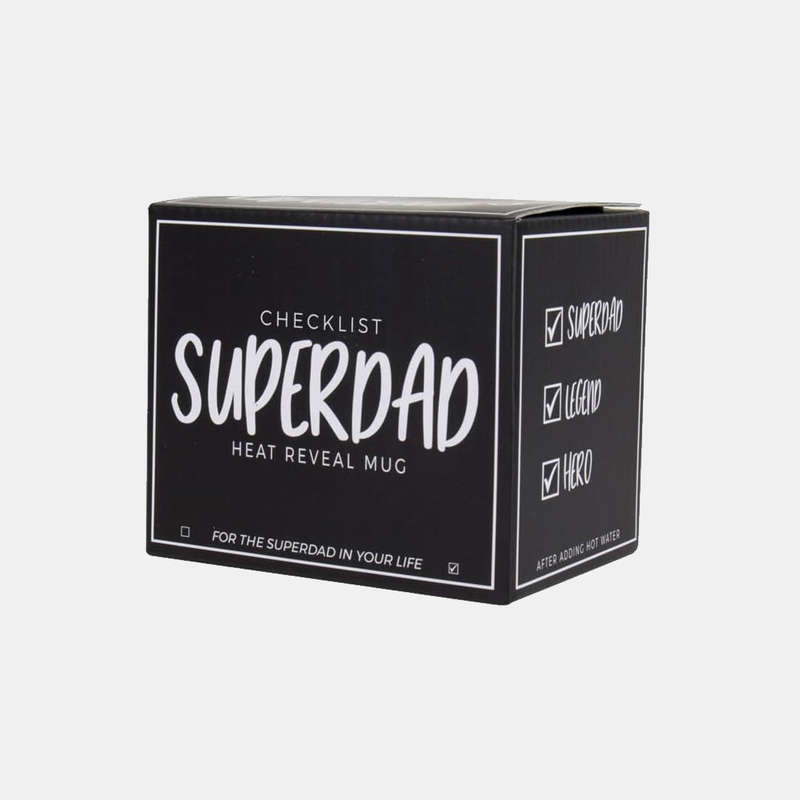 Superdad Checklist Heat Reveal Mug